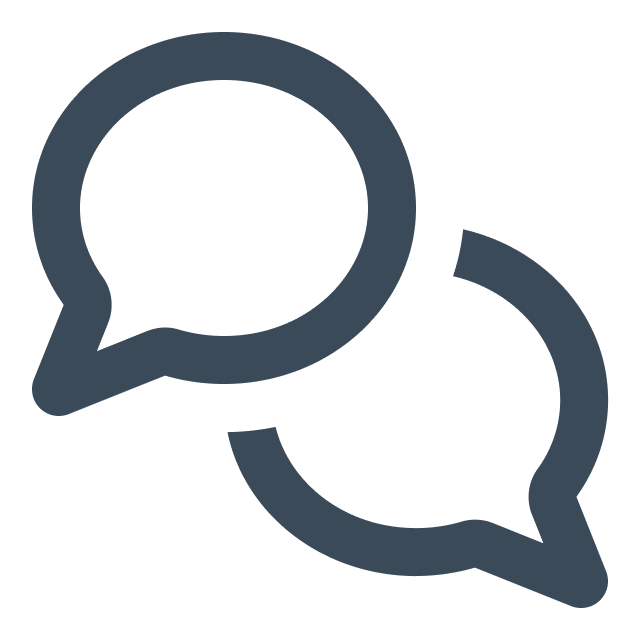 Icon of speech bubbles