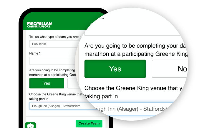 How to join a Greene King Venue - Step 1